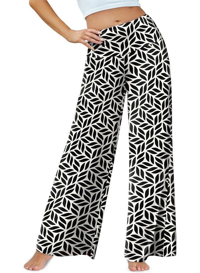 Arolina Women's Stretchy Wide Leg Palazzo Lounge Pants Casual Comfy High Waist Palazzo Pants, XL - Image 5