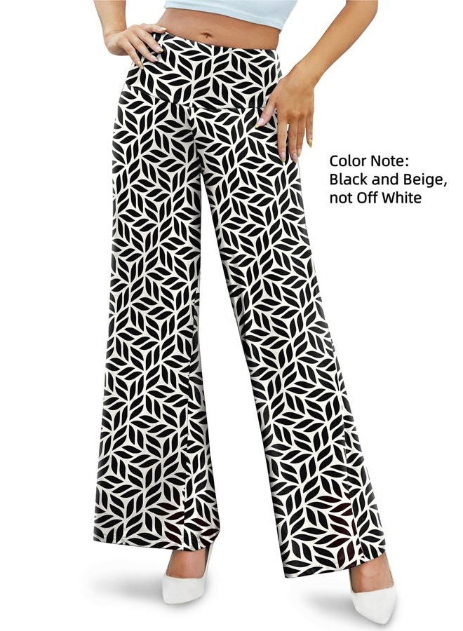 Arolina Women's Stretchy Wide Leg Palazzo Lounge Pants Casual Comfy High Waist Palazzo Pants, XL - Image 3