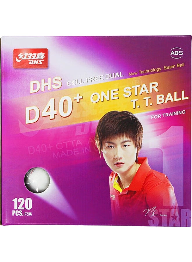 Dhs (Double Happiness) Saitop White One Star Club Special Table Tennis Training Balls, Large Pack, 120 Pieces - Image 3