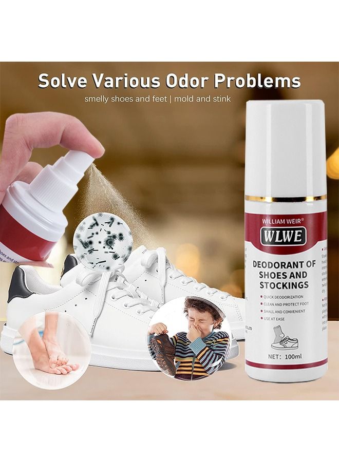 ويليام وير 100 مللي مزيل لرائحة الأحذية ، بخاخ مزيل للروائح ويزيل الروائح الكريهة من الأحذية ، كعوب أحذية التنس ، أحذية رياضية ، أحذية الباليه ، أحذية رياضية وأكثر - Image 4