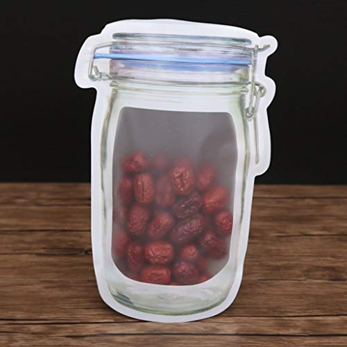 DEERA Jar-Shaped Ziplock Stand Up Pouch 170x250mm Pack of 15 - Image 4