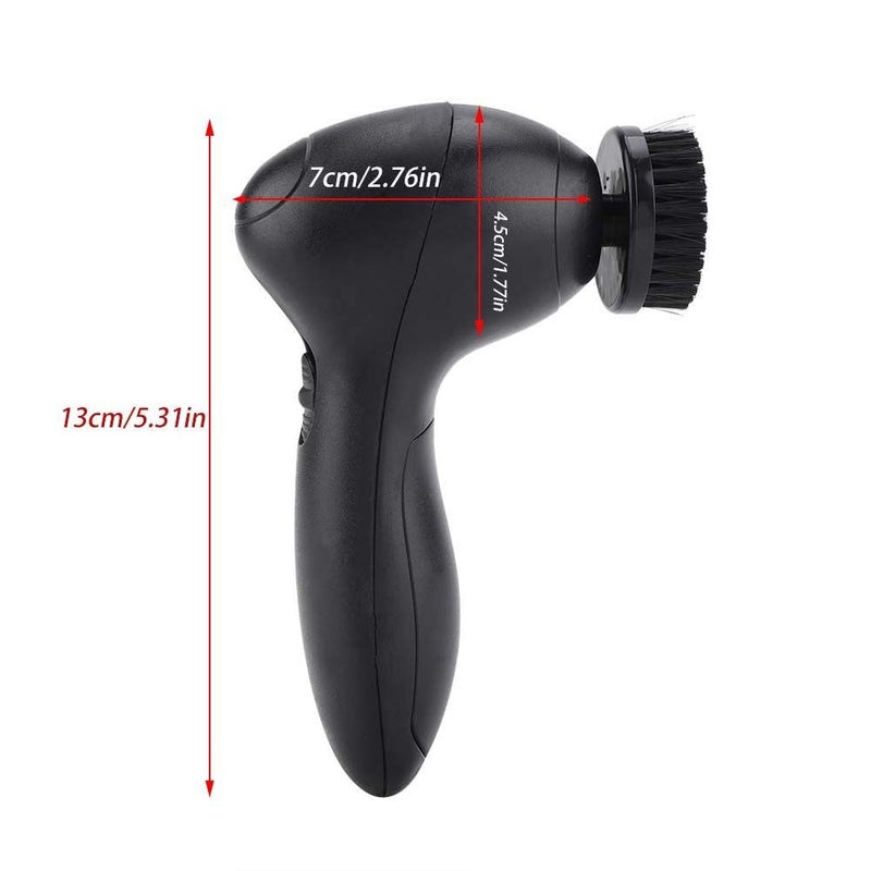 ZDWHE Electric Shoe Polisher Portable Car Seat Cleaning Brushes for Leather Bags, 4 Brushes Included - Image 2