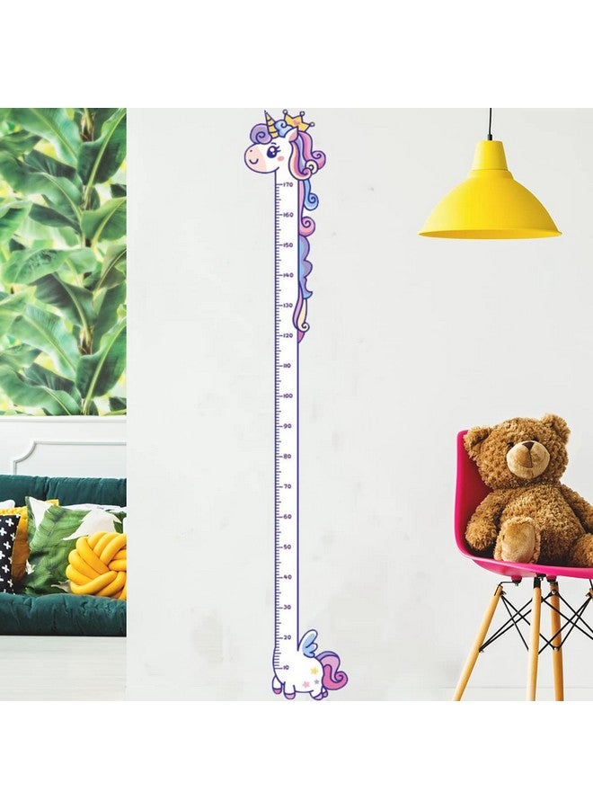 DEKMILE Vinyl Peel and Stick Growth Chart Sticker Cute Unicorn Nursery Wall Decor Decal Kids Room Bedroom Decoration Height Measurements - Image 3