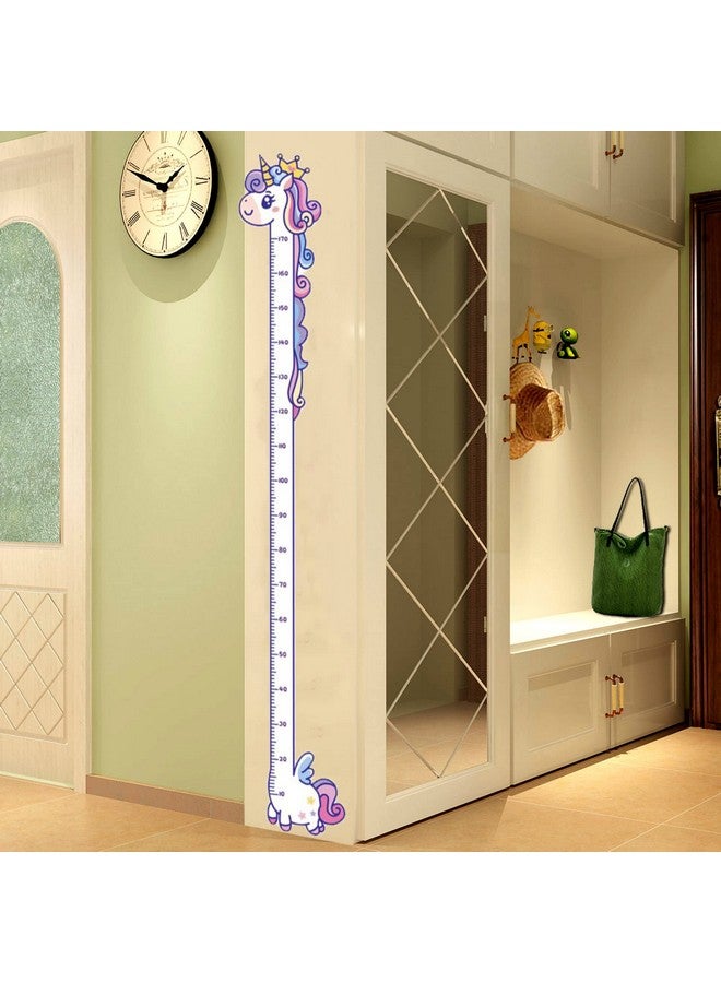 DEKMILE Vinyl Peel and Stick Growth Chart Sticker Cute Unicorn Nursery Wall Decor Decal Kids Room Bedroom Decoration Height Measurements - Image 4