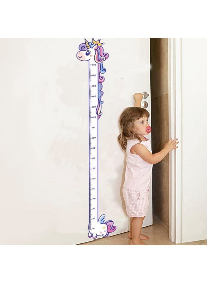 DEKMILE Vinyl Peel and Stick Growth Chart Sticker Cute Unicorn Nursery Wall Decor Decal Kids Room Bedroom Decoration Height Measurements - Image 5