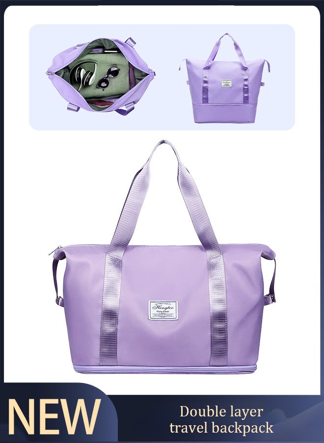 Fashion travel bag large capacity sports bag, portable luggage bag, travel handbag, dry and wet separation handbag  - Image 1