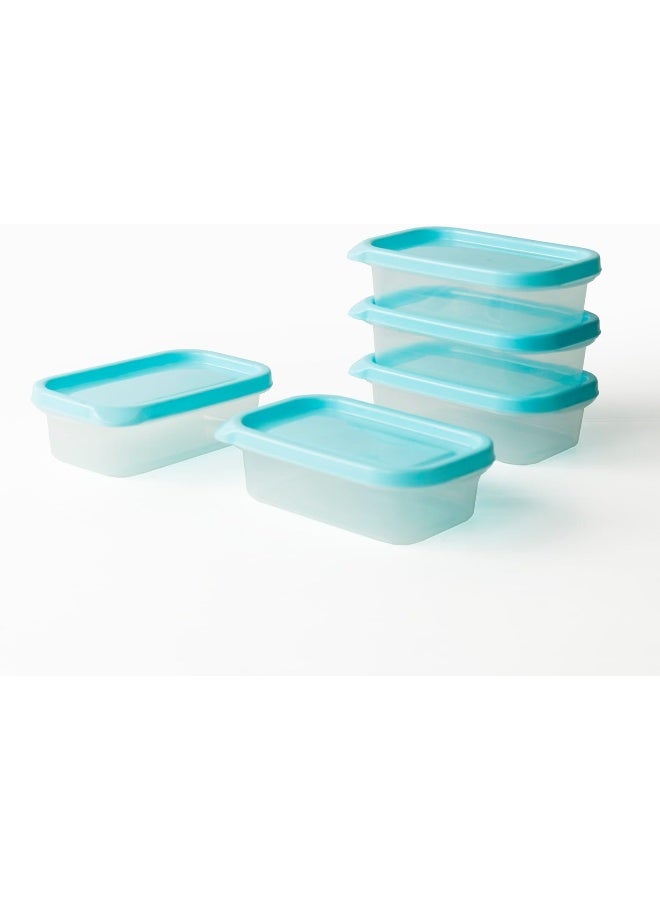 Microware طقم علب الطهي المستطيلة للميكروويف 5 قطع سعة 225 مل - Image 2