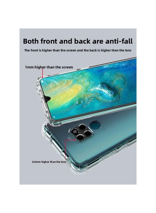 Loquat For Huawei Mate20 Phone Case Met20pro Transparent Ma20por Mate20 Malphate Silicone M20 Soft Case N-Color:Transparent Bare Metal Feel Lens Full Package♦1-Exterior Dimension:For Huawei Mate20Pro  - Image 4