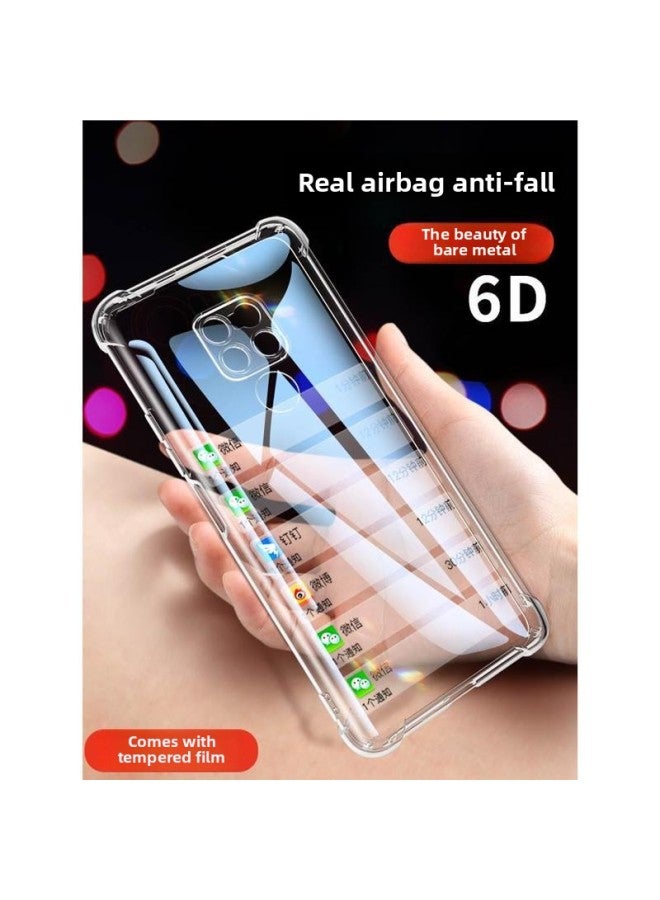 Loquat For Huawei Mate20 Phone Case Met20pro Transparent Ma20por Mate20 Malphate Silicone M20 Soft Case N-Color:Transparent Bare Metal Feel Lens Full Package♦1-Exterior Dimension:For Huawei Mate20Pro  - Image 2