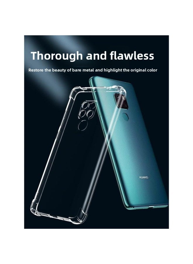 Loquat For Huawei Mate20 Phone Case Met20pro Transparent Ma20por Mate20 Malphate Silicone M20 Soft Case N-Color:Transparent Bare Metal Feel Lens Full Package♦1-Exterior Dimension:For Huawei Mate20Pro  - Image 3