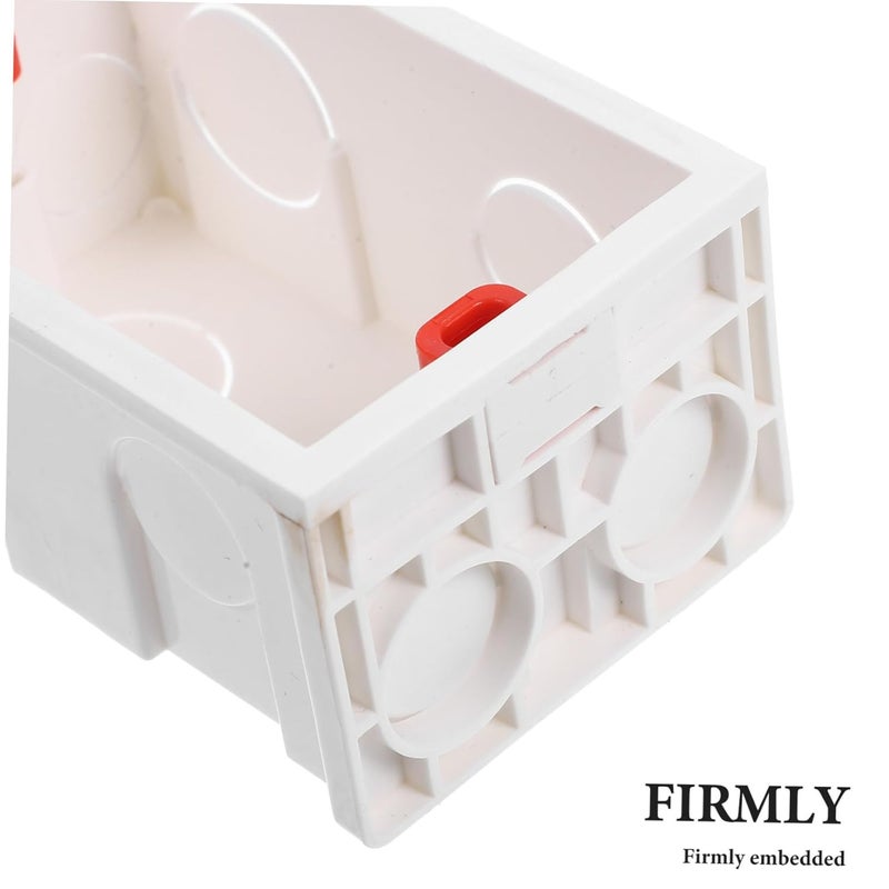 صندوق تقاطع خارجي مجموعة علبة كهربائية بلاستيكية 5 قطع للمطبخ والحمام - Image 4