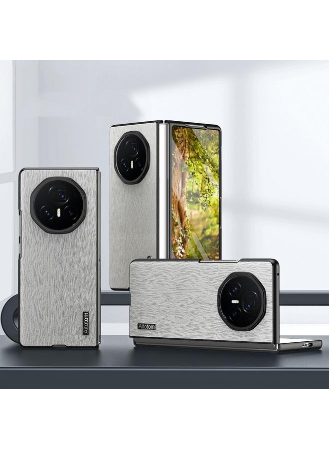 زبون جراب هاتف Honor Magic V3 المصنوع من جلد لحاء الشجر المقاوم للصدمات - Image 1