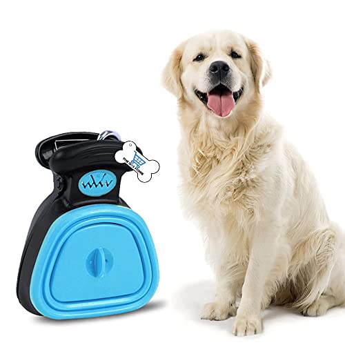 THE DDS STORE Portable Pet Pooper Scooper for Dog Cat Poop Scoop, Easy to Use Handheld Animal Waste Picker with Poo Bag Dispenser and 15 Waste Bags - Image 1