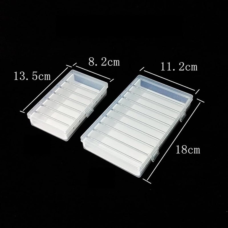 Large Clear Acrylic Storage Box with Stainless Steel Rods for Beads and Jewelry Organization Display - Image 4