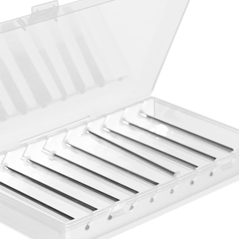 Large Clear Acrylic Storage Box with Stainless Steel Rods for Beads and Jewelry Organization Display - Image 5