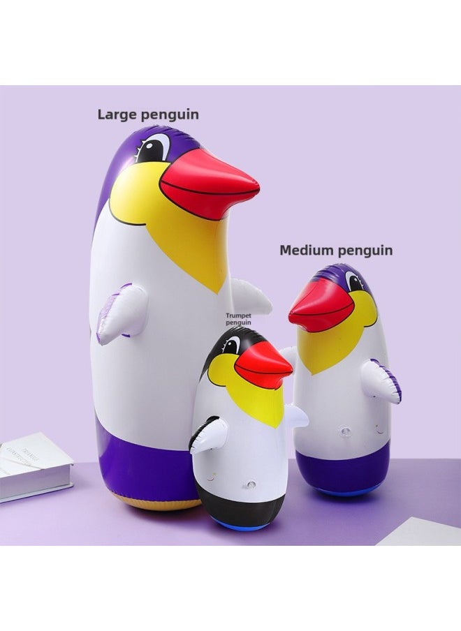 Inflatable Tumbler Children's Toys 36 Color Penguin Tumbler Stall Selling Little Penguin-Color:Pink Horse Head Stick  - Image 2