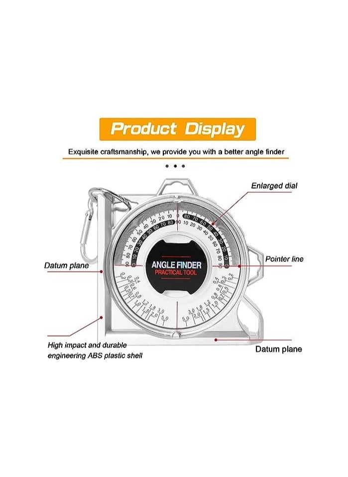 SYOSI - Angle Meter Gauge for Household Industrial Use, Angle Finder, Magnetic Angle Finder Angle Measuring Tool, Tilt Level Meter Slope Locator Angle Measurement Engineering Clinometer for Civil Engineering - Image 1