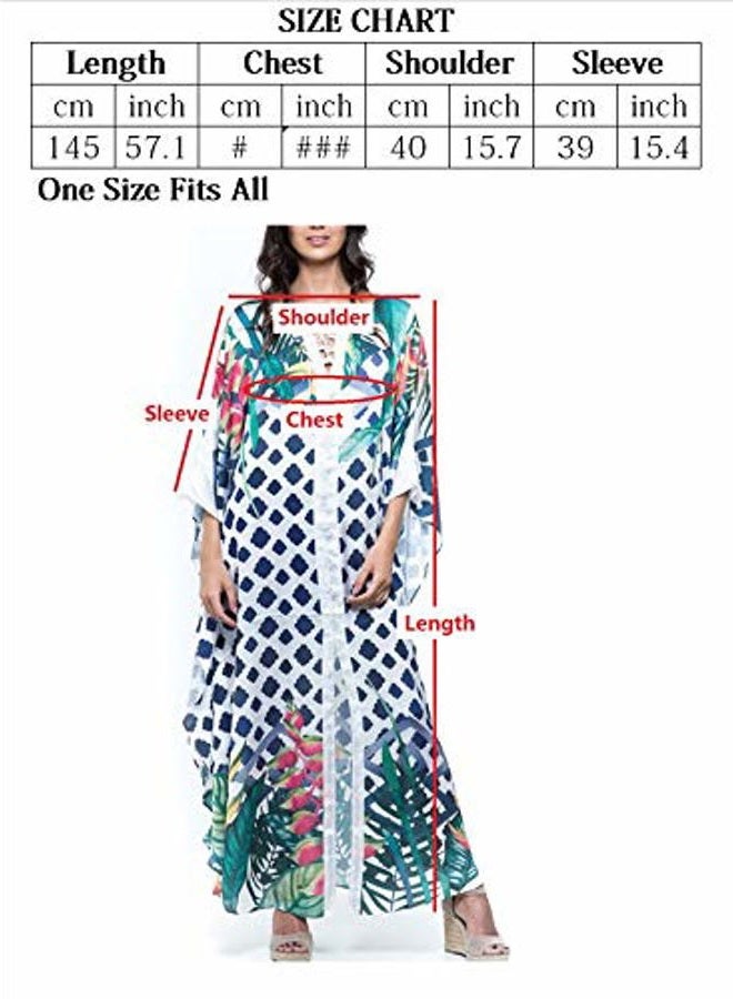 YouKD Women's Lace Cotton Cardigan See Through Dress Boho Long Kimono Beach Swimsuit Cover Up Dresses - Image 5