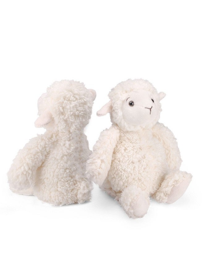 LotFancy Lamb Stuffed Animal, 12" Stuffed Lamb Plush for Baby, Cuddly Fluffy Sheep Toy, Plushies for Newborn Nursery, Easter Decoration - Image 2