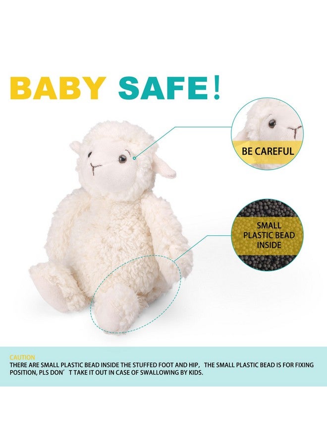 LotFancy Lamb Stuffed Animal, 12" Stuffed Lamb Plush for Baby, Cuddly Fluffy Sheep Toy, Plushies for Newborn Nursery, Easter Decoration - Image 3
