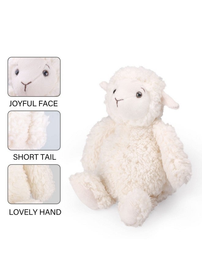 LotFancy Lamb Stuffed Animal, 12" Stuffed Lamb Plush for Baby, Cuddly Fluffy Sheep Toy, Plushies for Newborn Nursery, Easter Decoration - Image 4