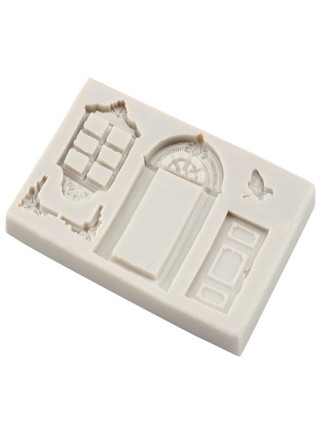 MINFEIDMS Window Door Silicone Fondant Mold For Cake Decorating Cupcake Topper Polymer Clay Candy Chocolate Gum Paste - Image 3