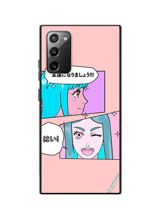 VR CREATIVE Protective Case Cover For Samsung Galaxy Note20 5G Cute Pastel Collage With Manga Comics Frames With Anime Characters Design Multicolour - Image 1