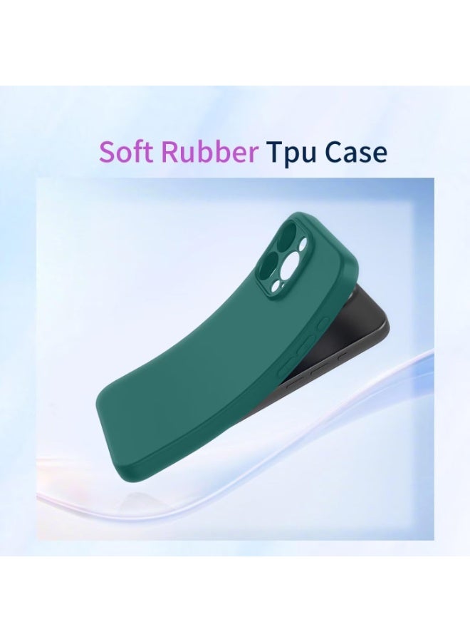 Muzz حافظة متوافقة مع شاومي ريدمي 15C / بوكو C85، حافظة مطاطية سائلة مع بطانة ميكروفايبر ناعمة، غلاف صلب رفيع مضاد للصدمات لحماية ريدمي 15C / بوكو C85 (أخضر) - Image 5