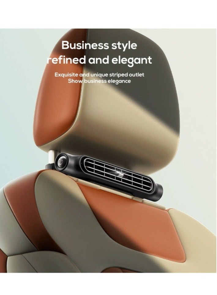 Loquat Car Seat Cooling Fan, Portable USB Vehicle Fan , 3 Speed Strong Wind, Low Noise Car Front Seat Backseat Fans Recirculating Air Conditioning Fan for All Cars RV - Image 5