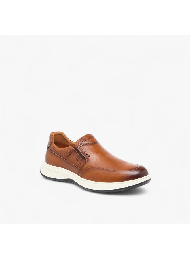 Le Confort Men Logo Embossed Slip-On Loafers