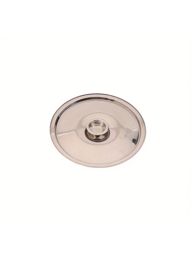 6.3 Inch Stainless Steel Saucepan Lid With Ergonomic Handle And Steam Resistant Cover - Image 1