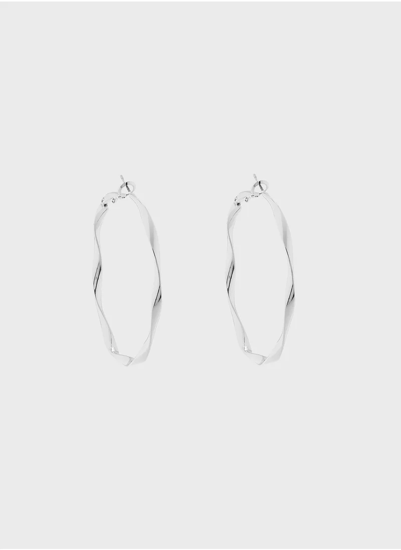 ELLA Twisted Hoop Earrings