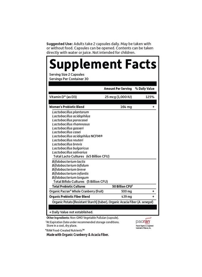 Garden of Life - بروبيوتيك المسالك البولية من Dr Formulated+ بروبيوتيك أسيدوفيلوس يدعم صحة المسالك البولية والتوازن الهضمي خالي من الجلوتين ومنتجات الألبان والصويا 60 كبسولة نباتية - Image 1