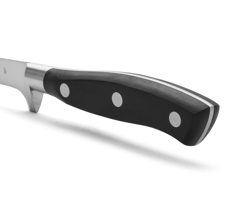 Arcos Boning Knife 5 Inch Nitrum Stainless Steel and 130 mm blade. Professional Butcher Knife to Slice Bones from Meat. Ergonomic Polypropylene Handle. Series Rivera. Color Black. - Image 5