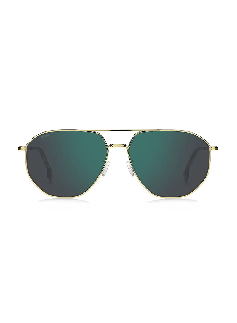 HUGO BOSS Men's UV Protection Navigator Sunglasses - Boss 1612/F/Sk Gold Millimeter - Lens Size: 61 Mm