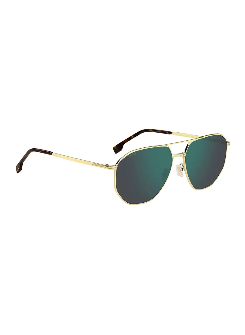 HUGO BOSS Men's UV Protection Navigator Sunglasses - Boss 1612/F/Sk Gold Millimeter - Lens Size: 61 Mm
