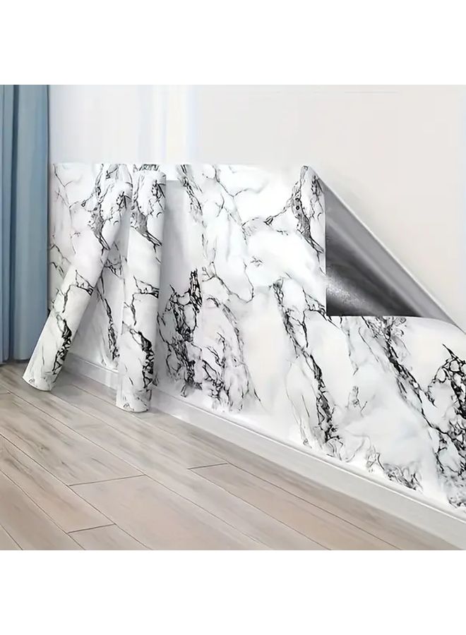 Self Adhesive Waterproof Vinyl Wallpaper Blackstone 393 7 Inch Long Easy Clean Bathroom Kitchen - Image 2