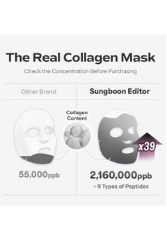 SUNGBOON EDITOR Deep Collagen Anti Wrinkle Lifting Mask 37g 1.30oz x 4ea  - Image 3