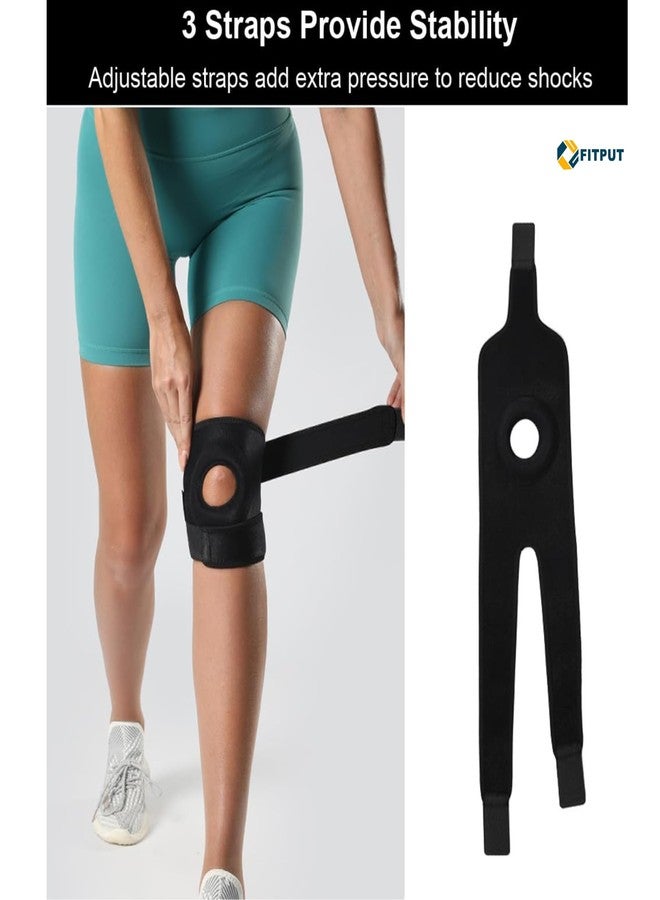 FITPUT دعامة الركبة القابلة للتعديل من FITPUT لتخفيف الألم، والتمارين الرياضية، والجري، والتهاب المفاصل، والتعافي من الإصابات، وحماية المفاصل | دعامة ضغط للركبة للرجال والنساء - Image 2