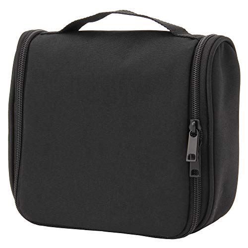 Muji Polyester Hanging Travel Case 16 cm Width x 19 cm Depth x 6 cm Height Black - Image 1