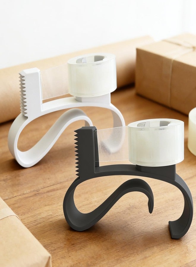 GadgetNova Ergonomic Handheld Tape Dispenser - One-Handed Gift Wrapping Tool,3D Printed Tape Cutter Dispenser for Gift Wrapping,Packing and Crafting(Set of 2) - Image 4
