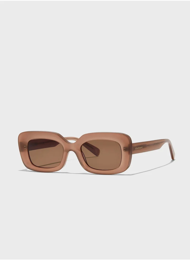 30 سندايز Sundown Rectangular Sunglasses