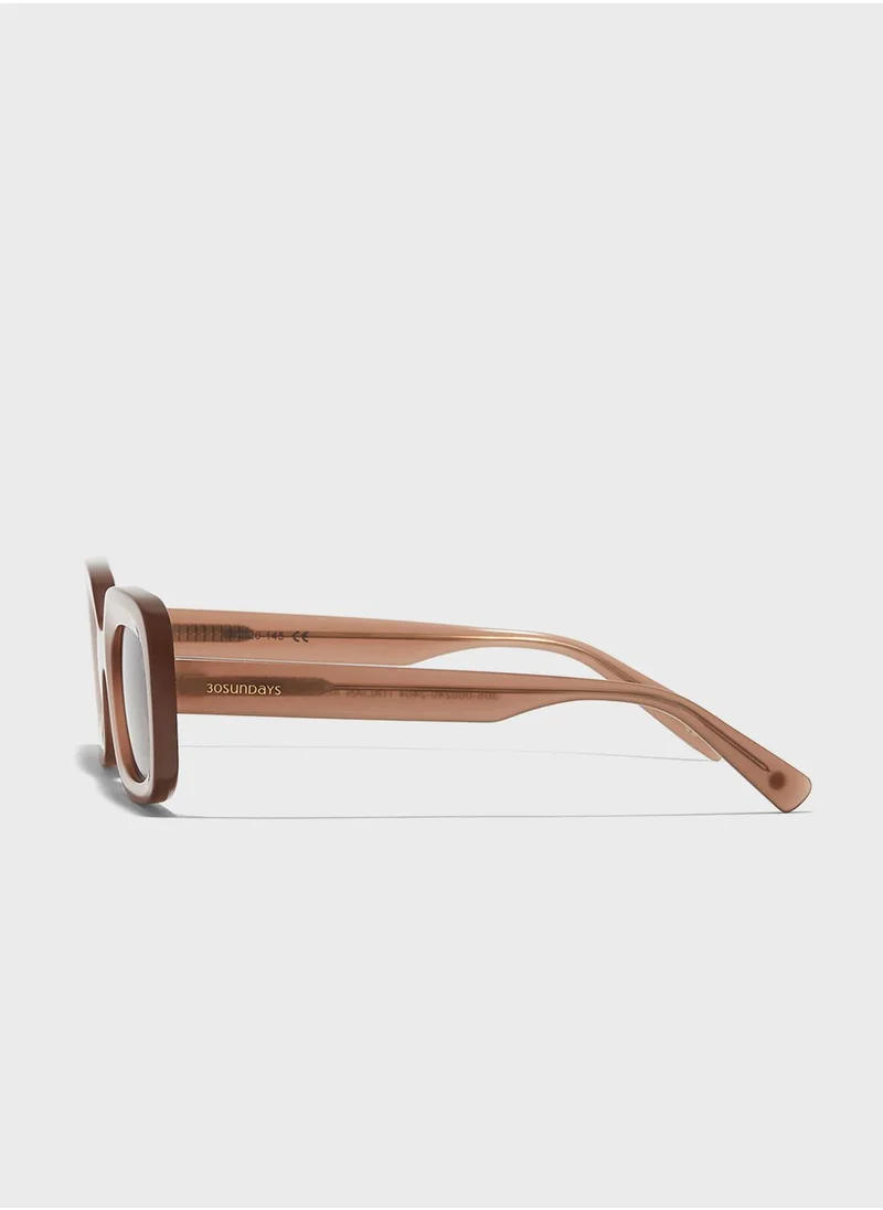 30Sundays Sundown Rectangular Sunglasses