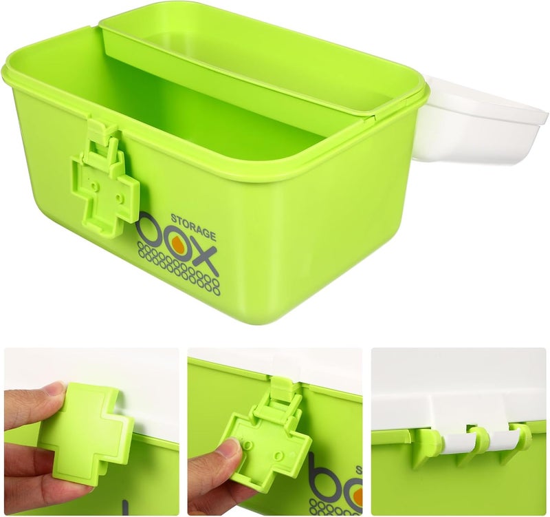 Healeved Portable Medicine Kit First Aid Storage Box Medicine Organizer Box Aid Kit 21x16.5x15cm - Image 4