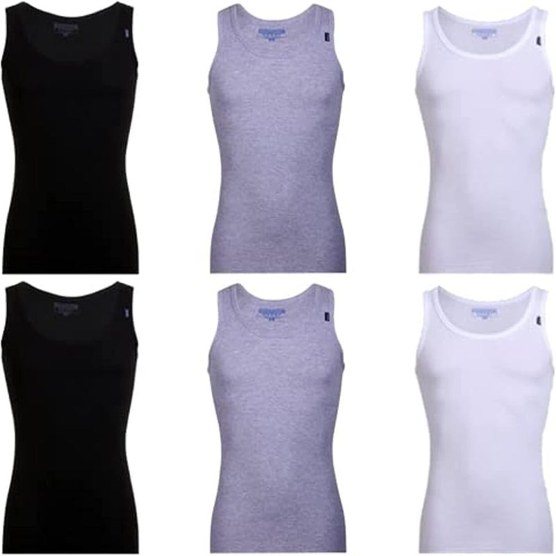 ملابس داخلية رجالية مرنة بثلاث أكمام من كوتونيل (Cottonil رجالي 3 Sleeveless Stretch ملابس داخلية)