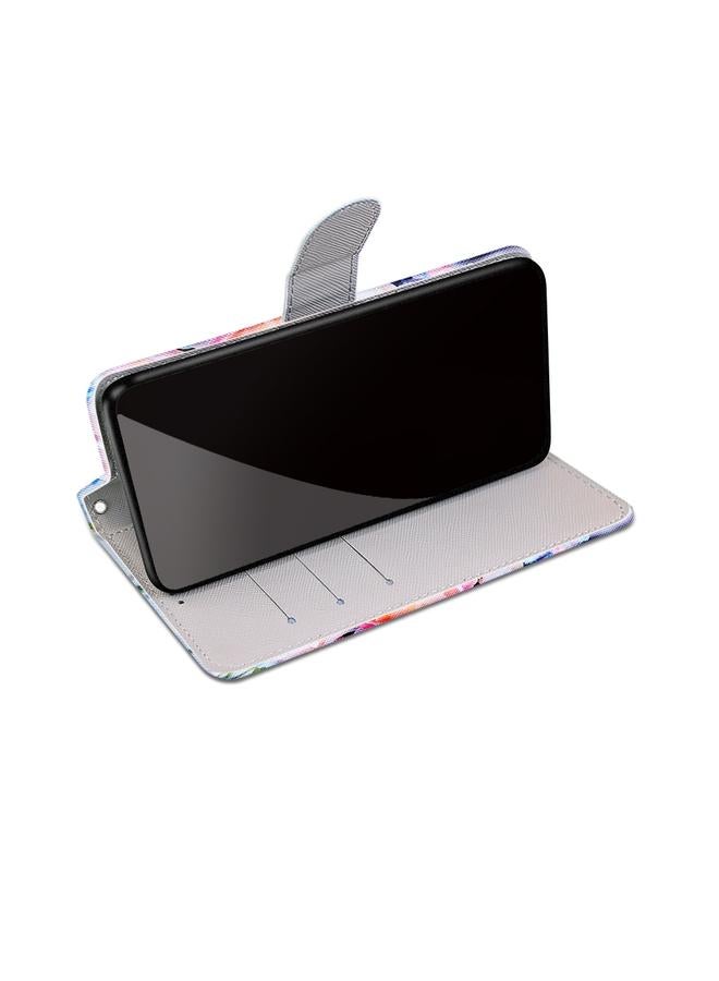 Zaboon Case For Huawei P50 Coloured Drawing Cross Texture Horizontal Flip PU Leather Case with Holder & Card Slots & Wallet & Lanyard - Image 5