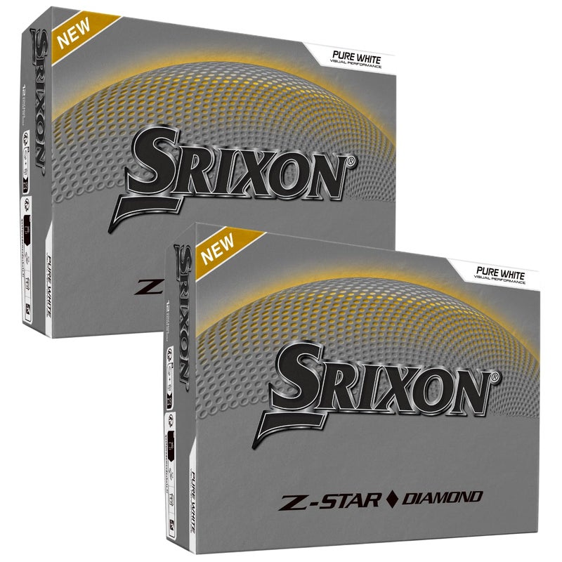 Srixon Z-Star Diamond Golf Balls, Diamond 3 (24 Pack), White - Image 1