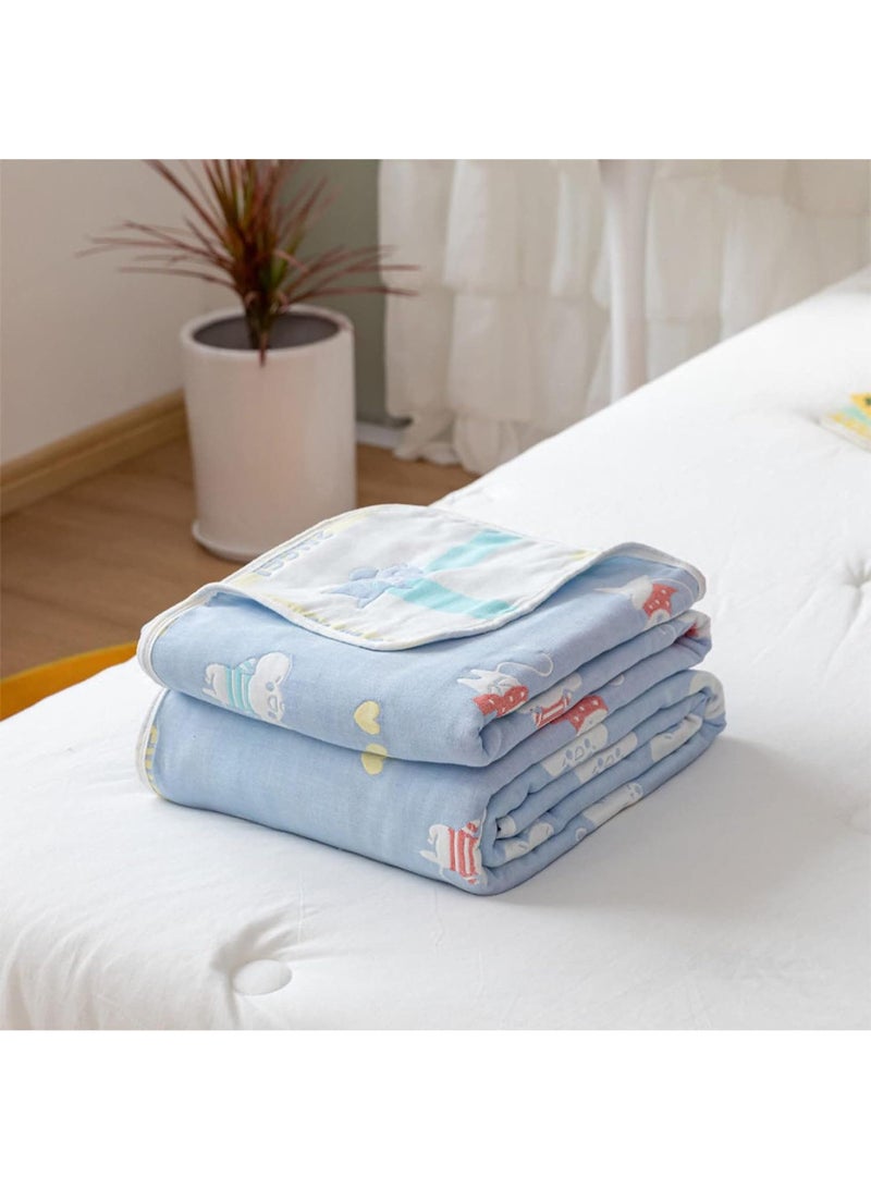 Y&D 150*200cm Six Layer Absorbent Cotton Towel Summer Cool Blanket  - Image 2