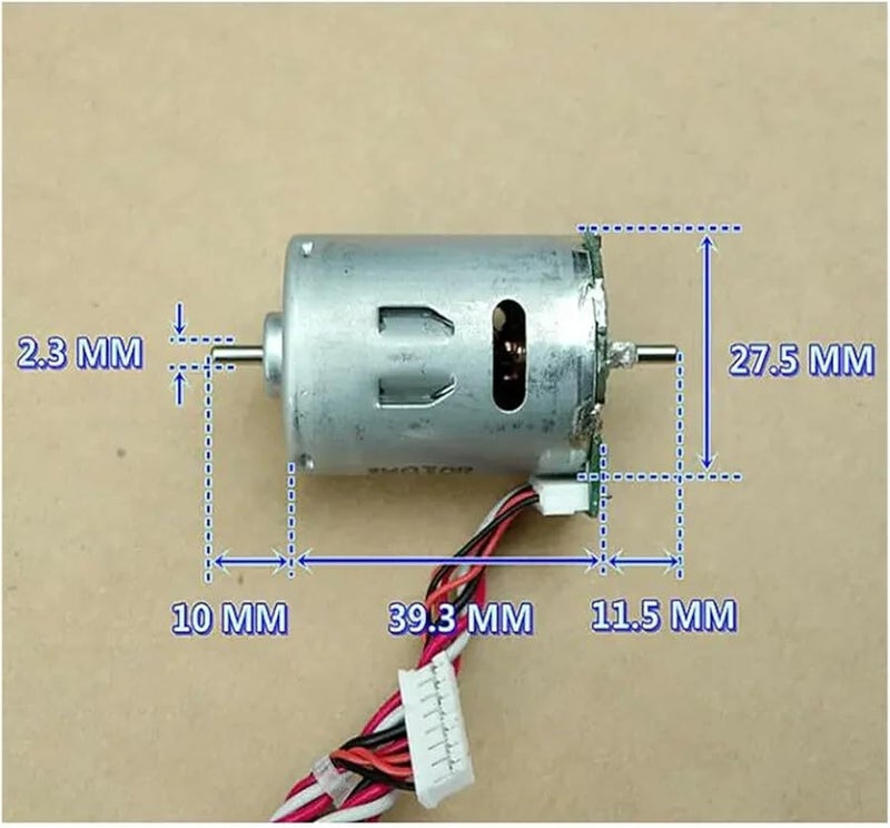 385 Electronic Starter DC12V 24V 6600 13600 RPM Carbon Brush Large Torque Dual Shaft Motor - Image 5
