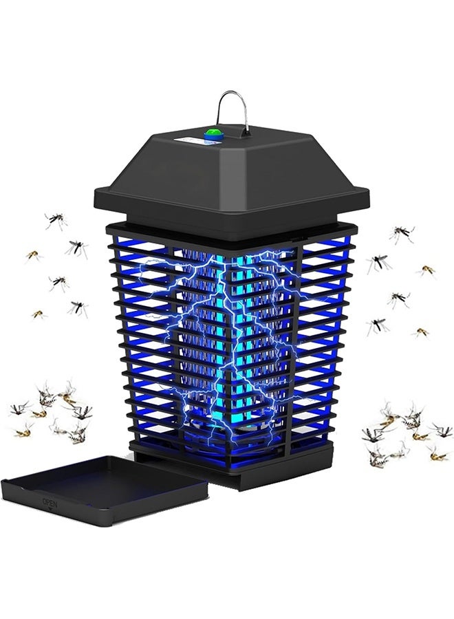 Beauenty Light Sensor Bug Zapper Outdoor, Mosquito Killer with Powerful 20W Bulb & 4000V Instant Killing, IPX4 Waterproof Mosquito Killer Lamp, UK Electric Fly Zapper (Black) - Image 1